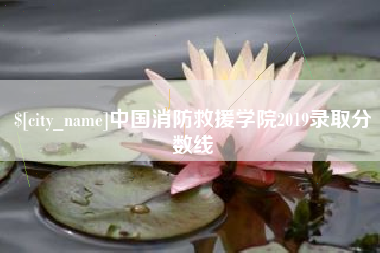 保亭中国消防救援学院2019录取分数线
