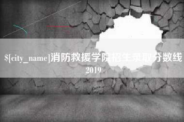 保亭消防救援学院招生录取分数线2019