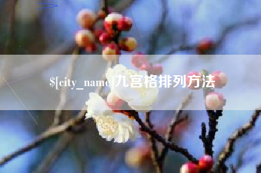 保亭九宫格排列方法