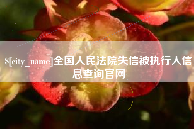 保亭全国人民法院失信被执行人信息查询官网