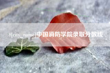 保亭中国消防学院录取分数线