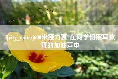 保亭600米接力赛-在同学们震耳欲聋的加油声中
