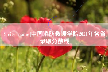 保亭中国消防救援学院2021年各省录取分数线
