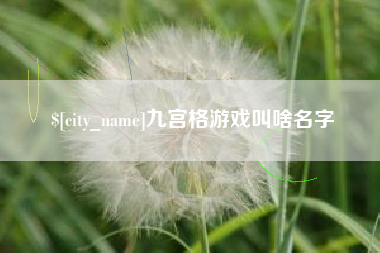 保亭九宫格游戏叫啥名字