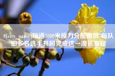 保亭短道5000米接力分配圈数-每队由多名选手共同完成这一漫长赛程