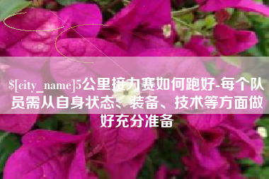 保亭5公里接力赛如何跑好-每个队员需从自身状态、装备、技术等方面做好充分准备