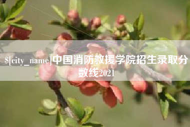 保亭中国消防救援学院招生录取分数线2021