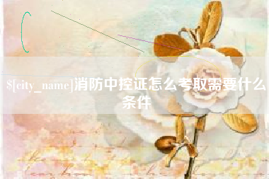 保亭消防中控证怎么考取需要什么条件