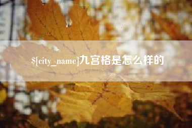 保亭九宫格是怎么样的