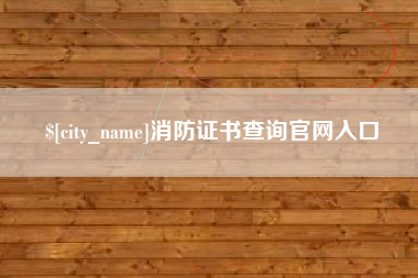 保亭消防证书查询官网入口