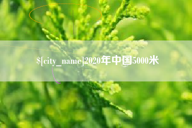 保亭2020年中国5000米